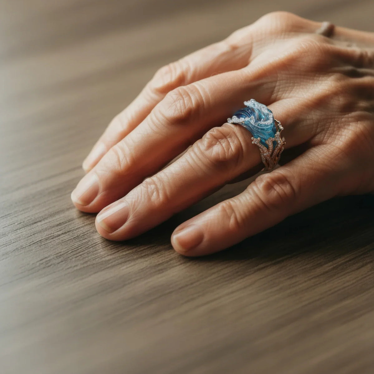 Ocean Wave Ring