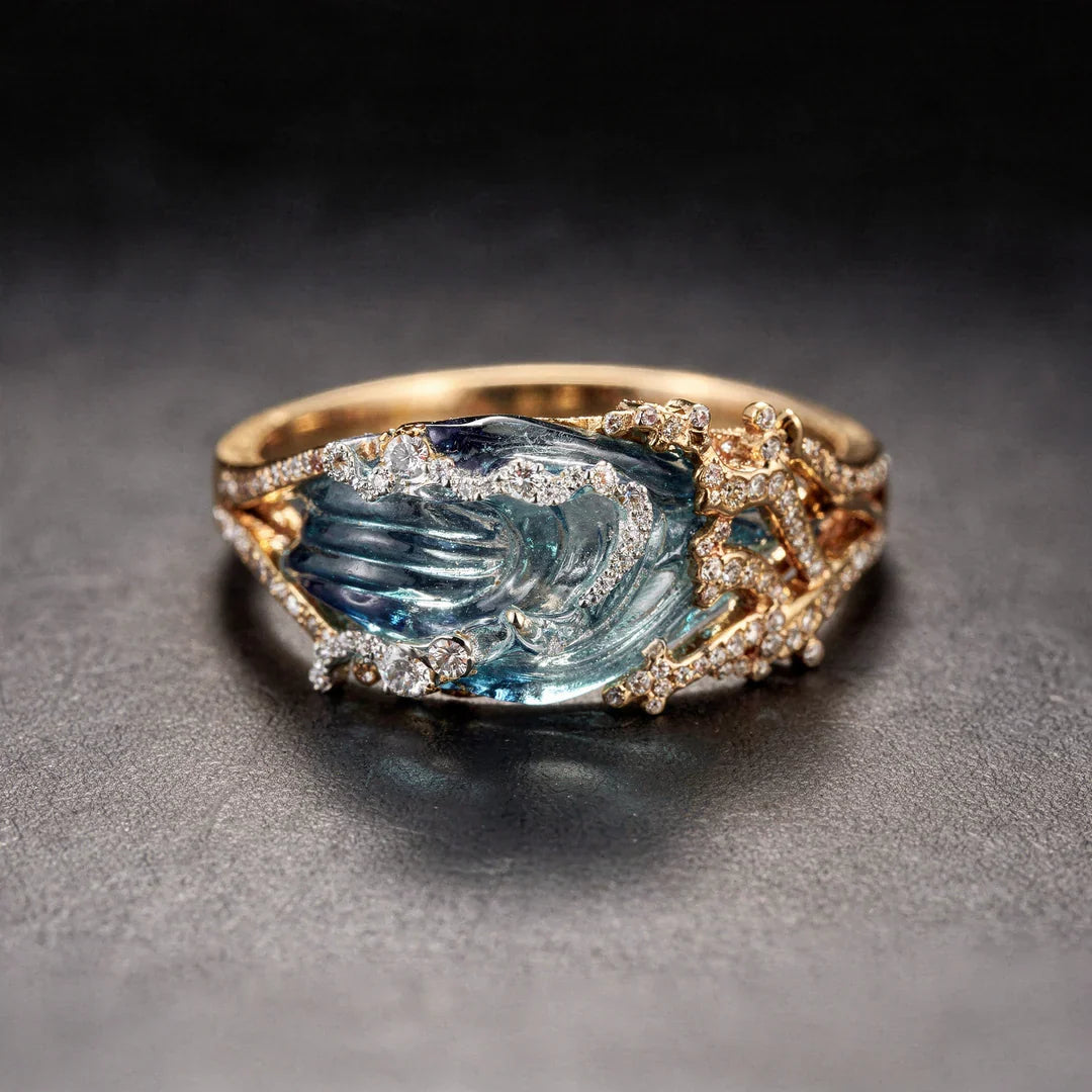 Ocean Wave Ring