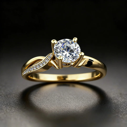 Vintage Eternity Ring with Round and Marquise Diamonds