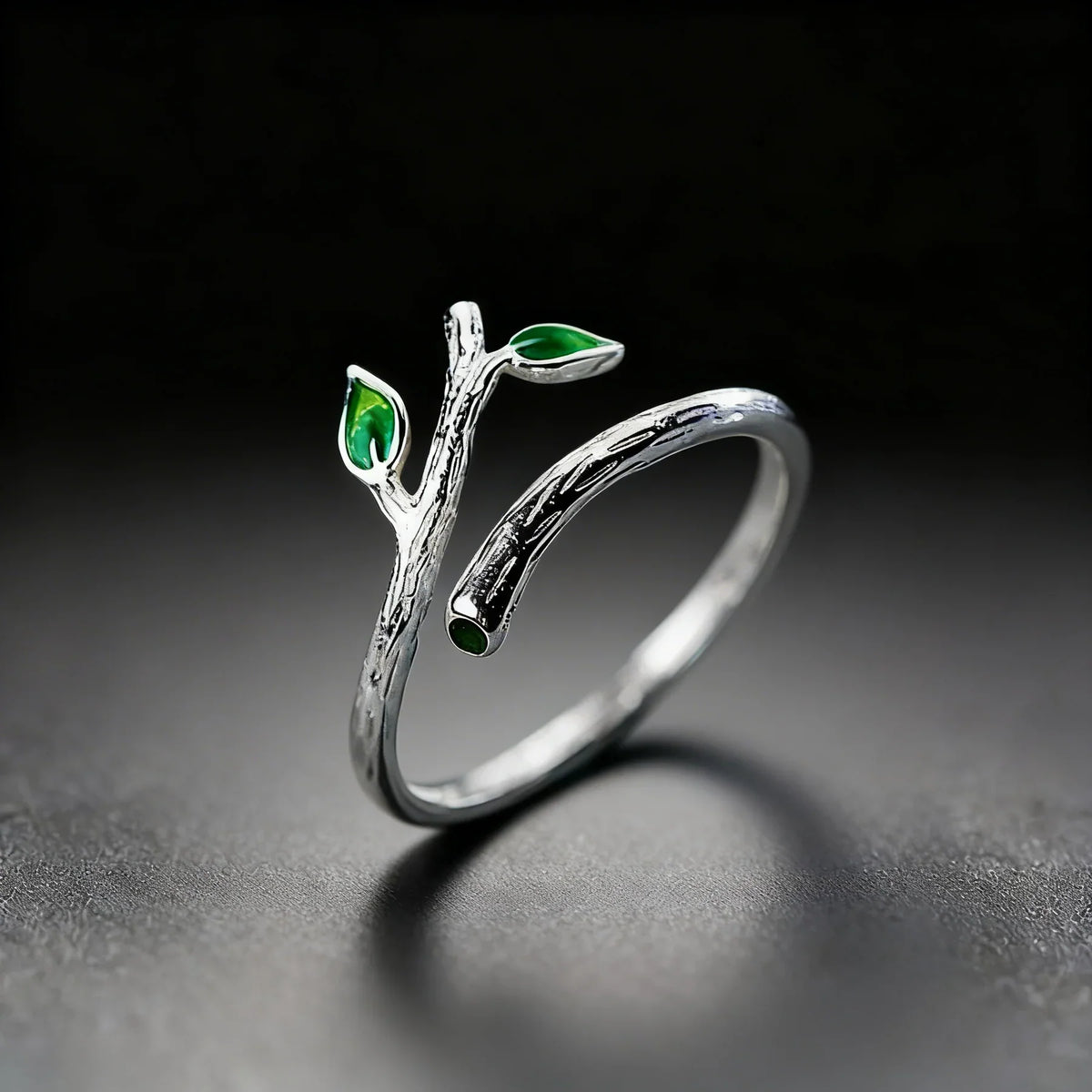 Tree Branch Ring in Silver