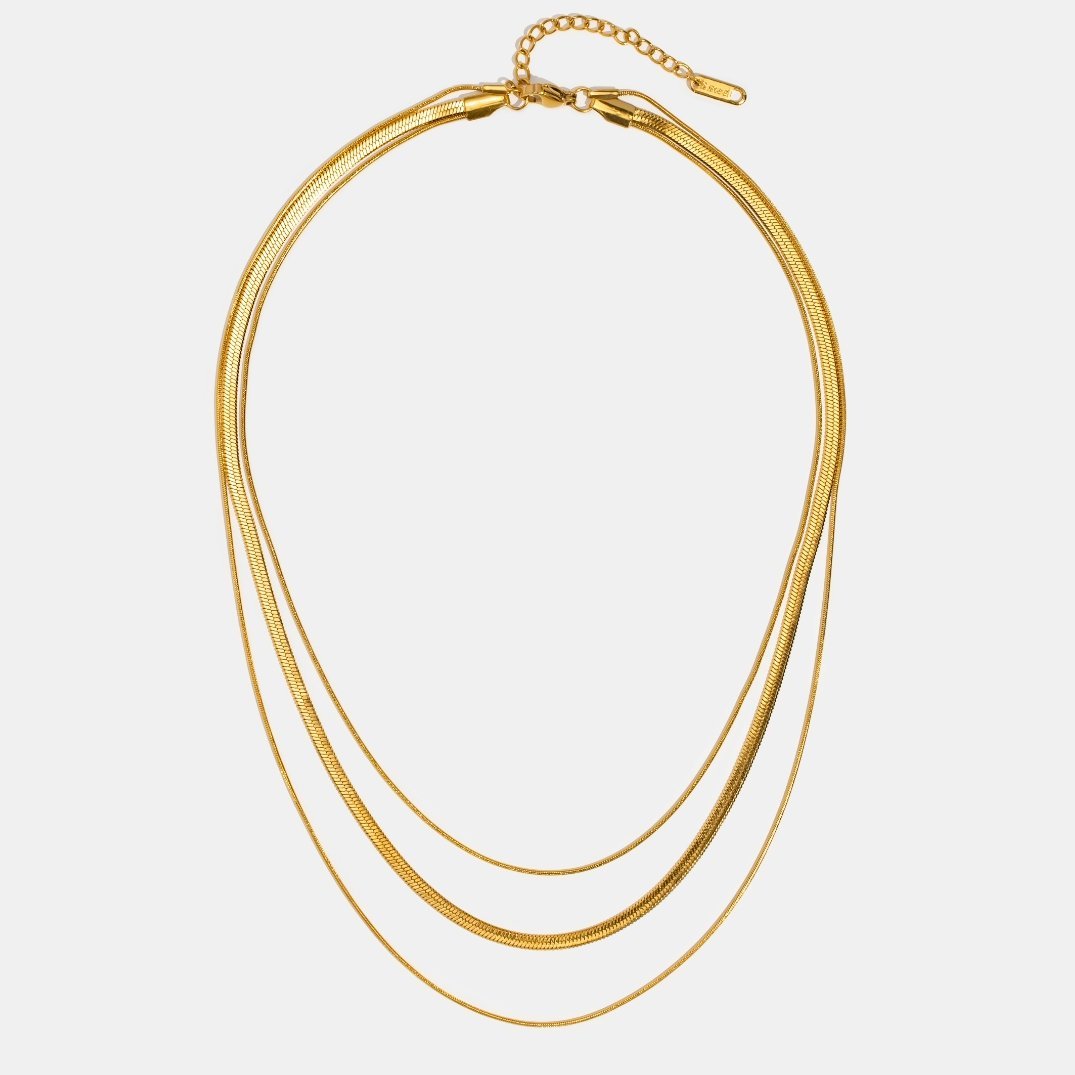 Timeless Layered Soft Flexible Snake Chain Necklace for Elegant Looks