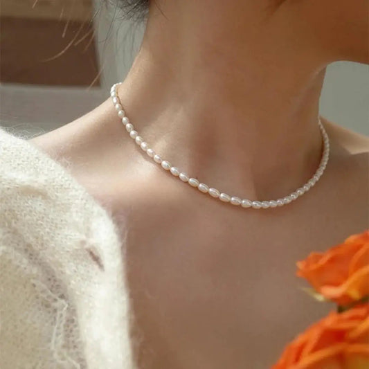 Elegant Necklace with Delicate Freshwater Pearls for Everyday Wear