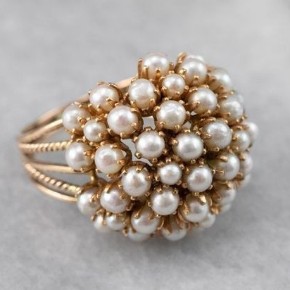 Ring with Dog Paw Detail