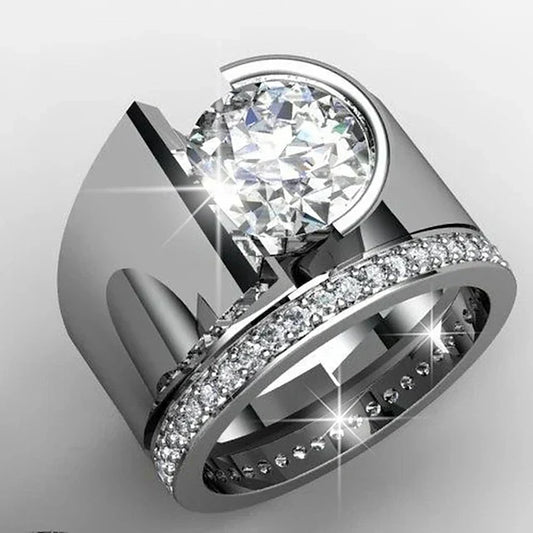 Hummingbird Ring with Green Zirconia
