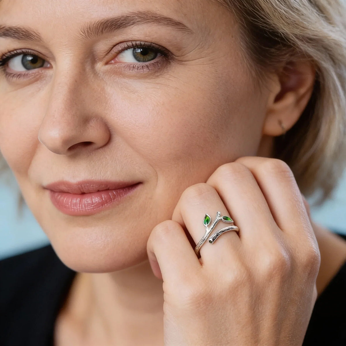 Tree Branch Ring in Silver