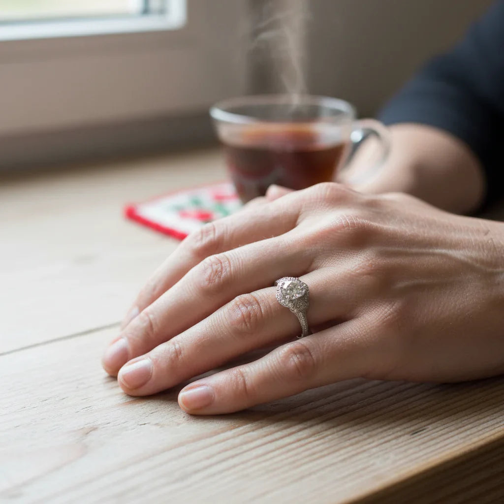 Vintage Ring with Emerald