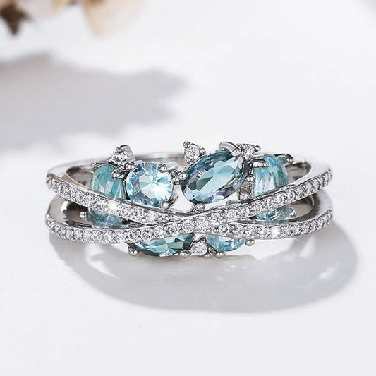 Vintage Ring with Eternity Band