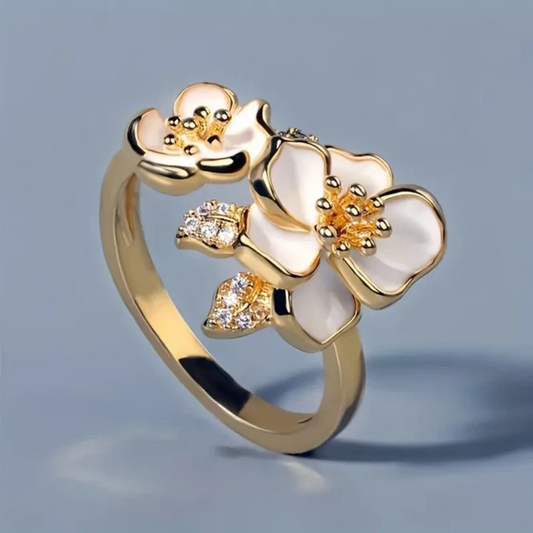 Ring with Blue Crystal