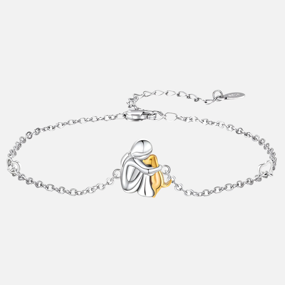 Heart-shaped bracelet: a bond between people and pets