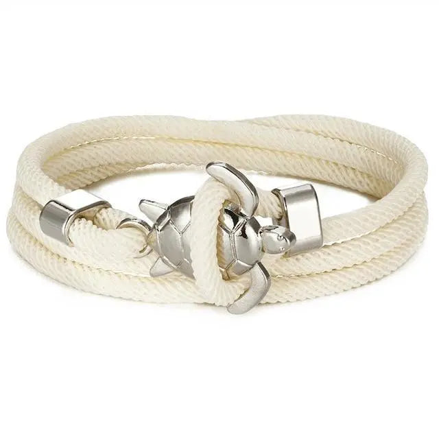 Sea turtle bracelet made from cord, for him and her